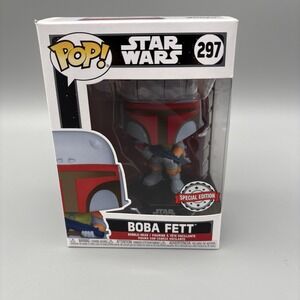Funko Pop Star Wars : Retro Boba Fett #297 Vinyl Special Edition Great Gift